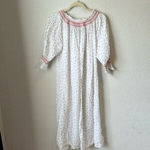 Doen smocked nightgown. Sheer. Like new, worn twice indoors.